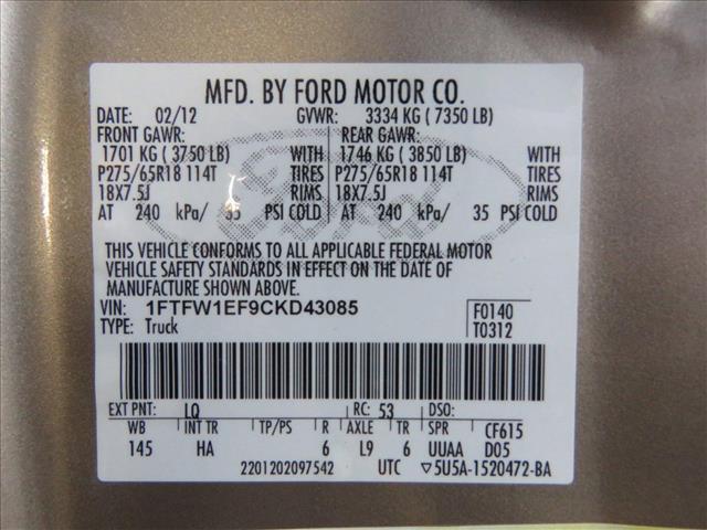 2012 Ford F-150 LARIAT