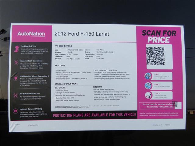 2012 Ford F-150 LARIAT