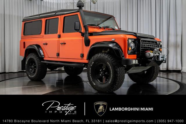 Orange 1998 Land Rover Defender SUV / Crossover Manual
