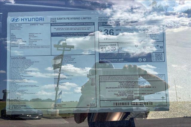 New 2024 Hyundai Santa Fe Hybrid For Sale in Olive Branch, MS