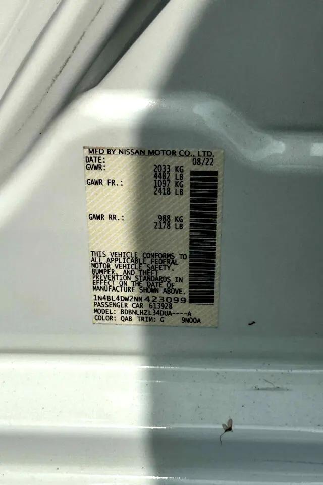 2022 Nissan Altima SV Intelligent AWD