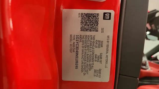 2022 Chevrolet Corvette Stingray RWD Convertible 3LT