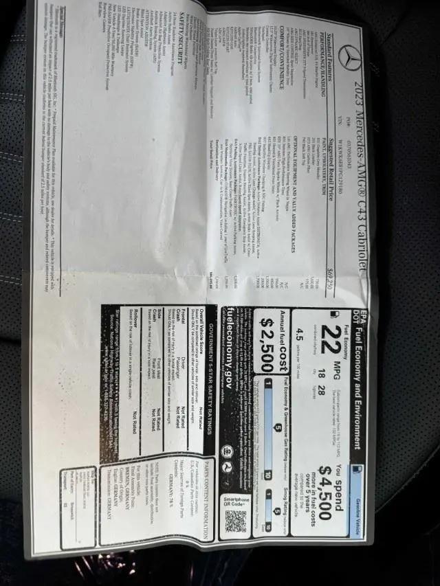 2023 Mercedes-Benz AMG C 43 4MATIC