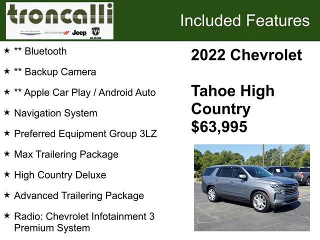 2022 Chevrolet Tahoe 4WD High Country