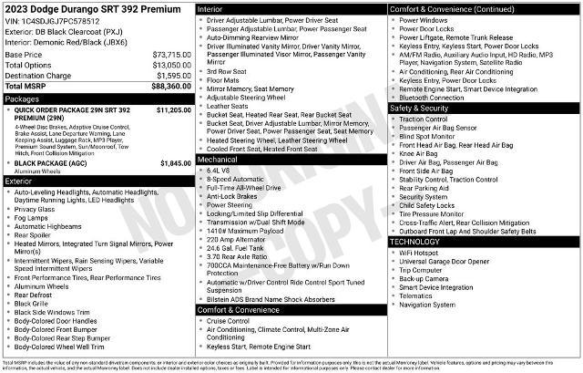 2023 Dodge Durango SRT 392 Premium AWD for sale in El Dorado Springs, MO