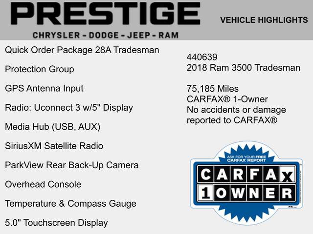 2018 RAM 3500 Tradesman Crew Cab 4x4 8 Box