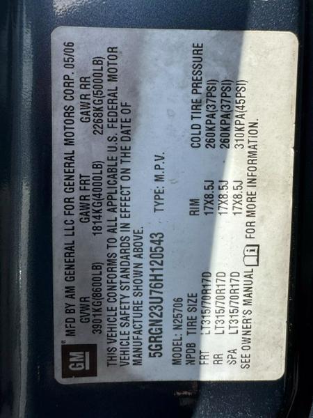 2006 HUMMER H2 Sport Utility 4D