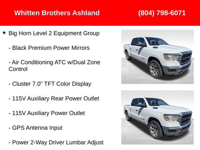 2022 RAM 1500 Big Horn Crew Cab 4x4 57 Box