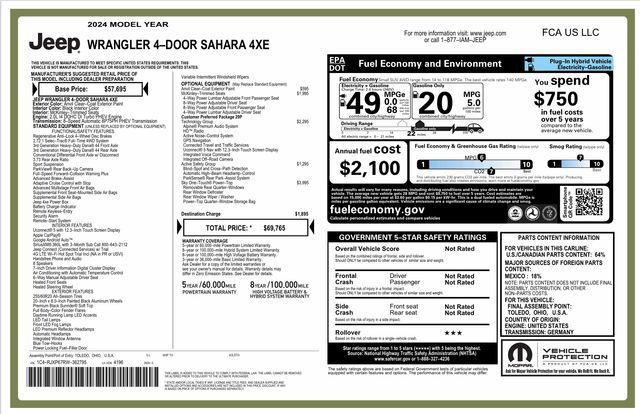2024 Jeep Wrangler 4xe Sahara 4xe for sale in Charlotte, NC
