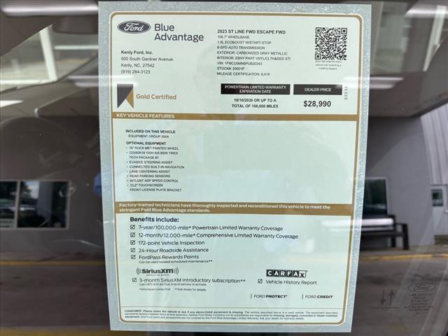 2023 Ford Escape ST-Line