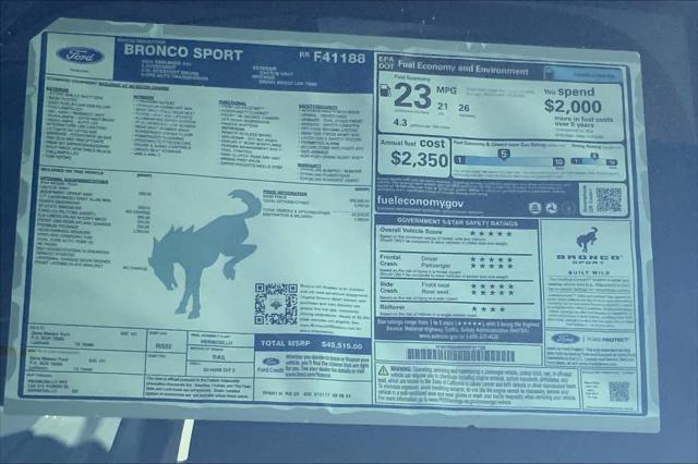 New 2024 Ford Bronco Sport For Sale in Lubbock, TX