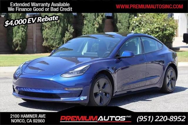 2021 Tesla Model 3 Standard Range Plus Rear-Wheel Drive for sale in Norco, CA