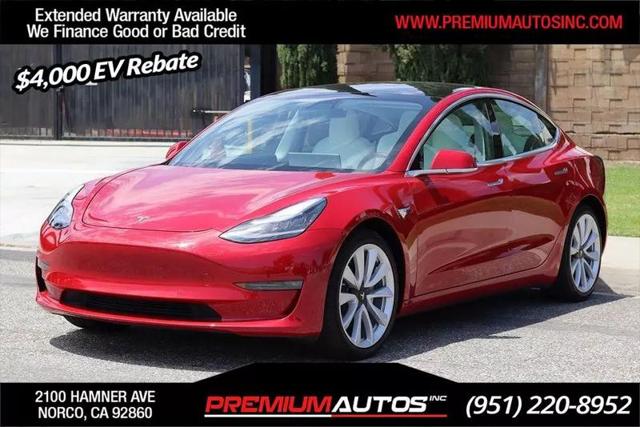 2020 Tesla Model 3 Standard Range Rear-Wheel Drive for sale in Norco, CA