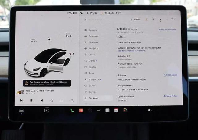 2021 Tesla Model 3 Standard Range Plus Rear-Wheel Drive