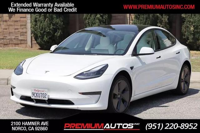 2022 Tesla Model 3 Rear-Wheel Drive for sale in Norco, CA