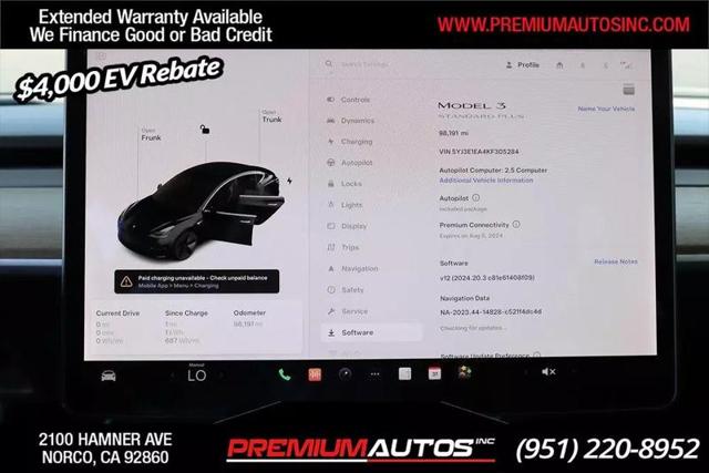 2019 Tesla Model 3 Standard Range Plus