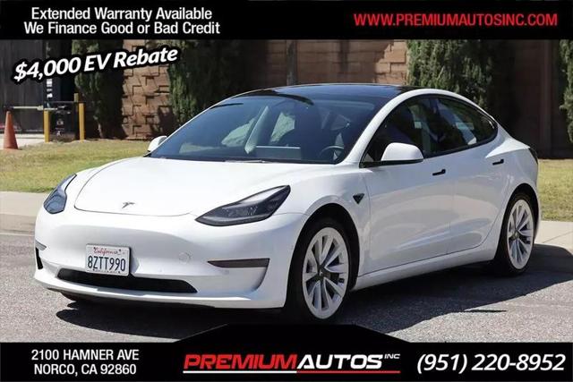 2022 Tesla Model 3 Rear-Wheel Drive for sale in Norco, CA