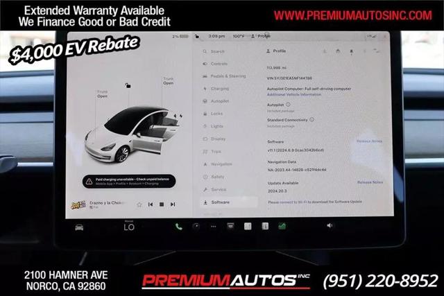 2022 Tesla Model 3 Rear-Wheel Drive