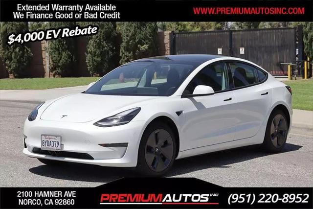 2021 Tesla Model 3 Standard Range Plus Rear-Wheel Drive for sale in Norco, CA