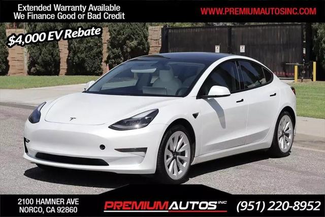 2021 Tesla Model 3 Standard Range Plus Rear-Wheel Drive for sale in Norco, CA