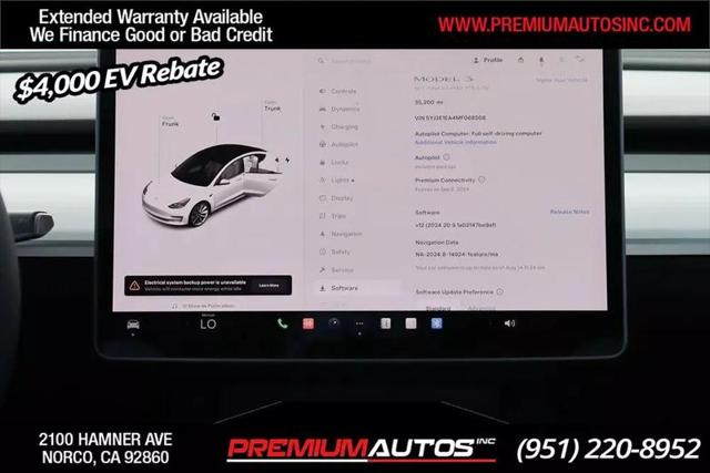 2021 Tesla Model 3 Standard Range Plus Rear-Wheel Drive