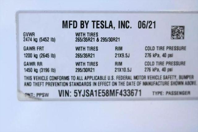 2021 Tesla Model S Long Range Dual Motor All-Wheel Drive