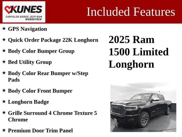 2025 RAM Ram 1500 RAM 1500 LIMITED LONGHORN CREW CAB 4X4 57 BOX