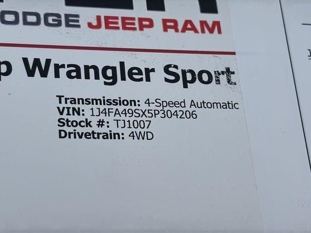 2005 Jeep Wrangler Sport