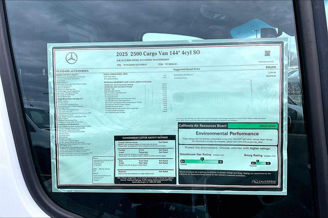 2025 Mercedes-Benz Sprinter 2500 Standard Roof 4-Cyl Diesel