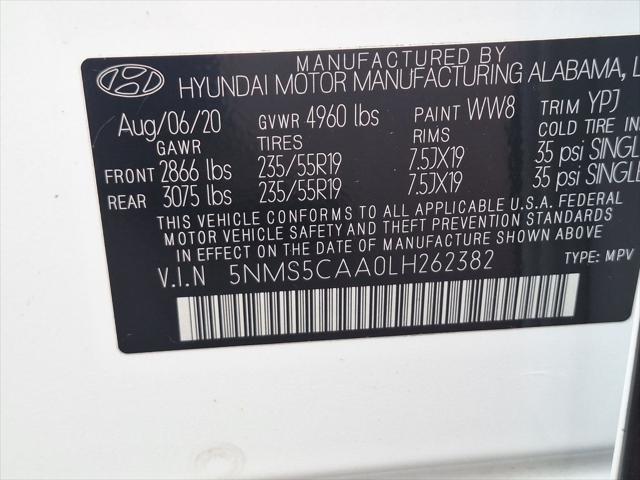 2020 Hyundai Santa Fe Limited 2.0T
