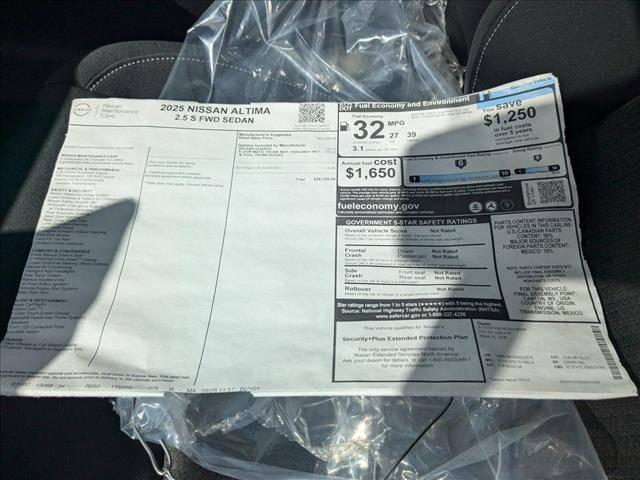 2025 Nissan Altima S FWD