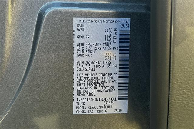 2025 Nissan Frontier Crew Cab SV 4x2