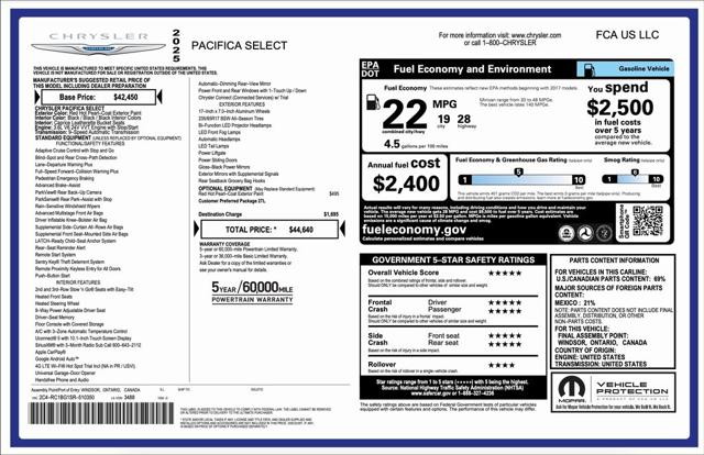 2025 Chrysler Pacifica PACIFICA SELECT