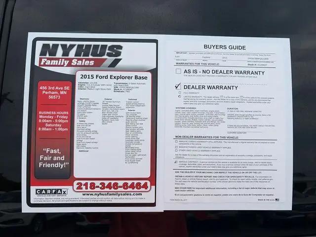 2015 Ford Explorer Base