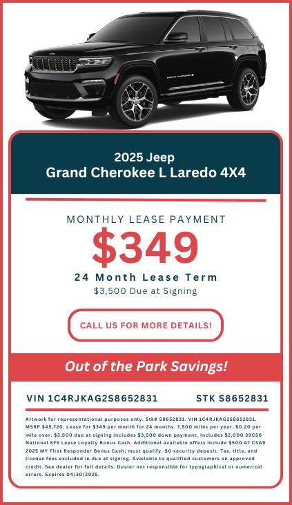 2025 Jeep Grand Cherokee GRAND CHEROKEE L ALTITUDE X 4X4