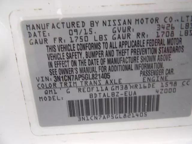 2016 Nissan Versa 1.6 SV