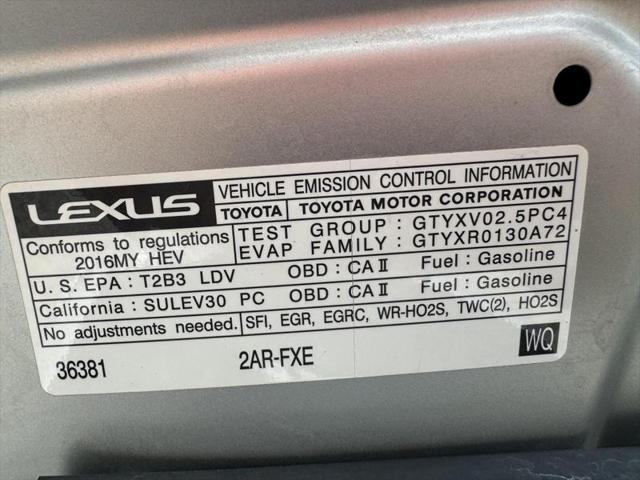 2016 Lexus ES 300h ES 300h Sedan 4D