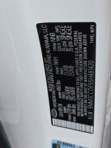 New 2025 Serenity White Pearl Hyundai SEL Convenience AWD image 56