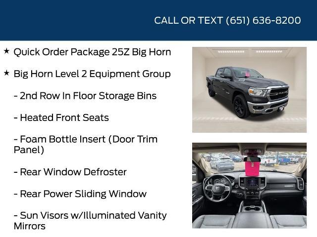 2020 Ram 1500 Big Horn Crew Cab 4x4 5'7" Box
