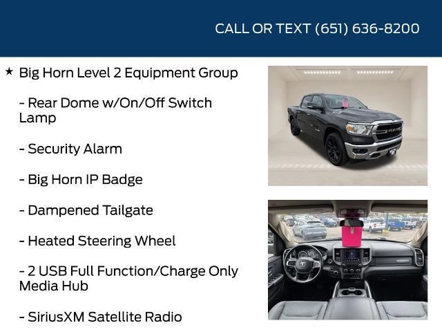 2020 Ram 1500 Big Horn Crew Cab 4x4 5'7" Box
