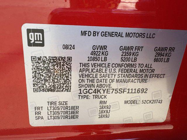 2025 Chevrolet Silverado 2500HD 4WD Crew Cab Standard Bed ZR2