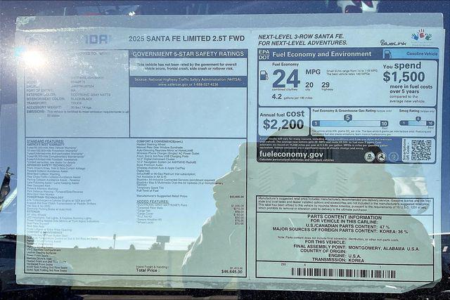 New 2025 Hyundai Santa Fe For Sale in Olive Branch, MS