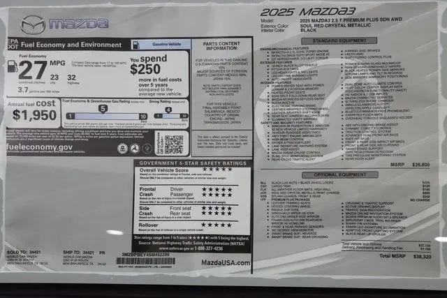 2025 Mazda Mazda3 2.5 Turbo Premium Plus