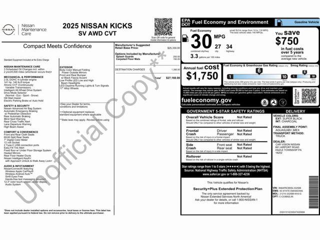 2025 Nissan Kicks SV