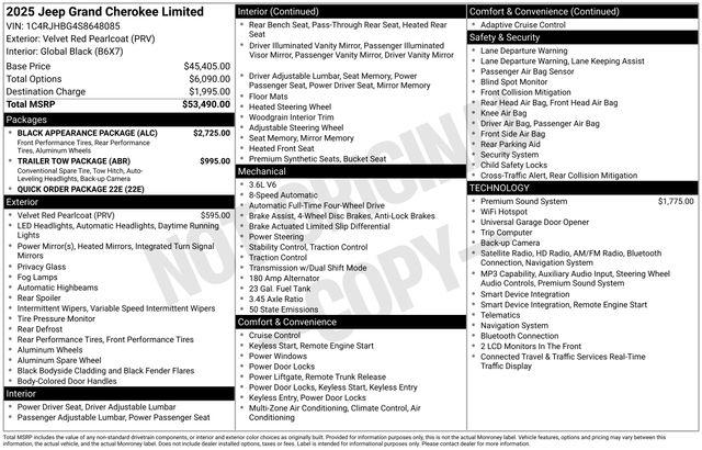 2025 Jeep Grand Cherokee Limited 4x4