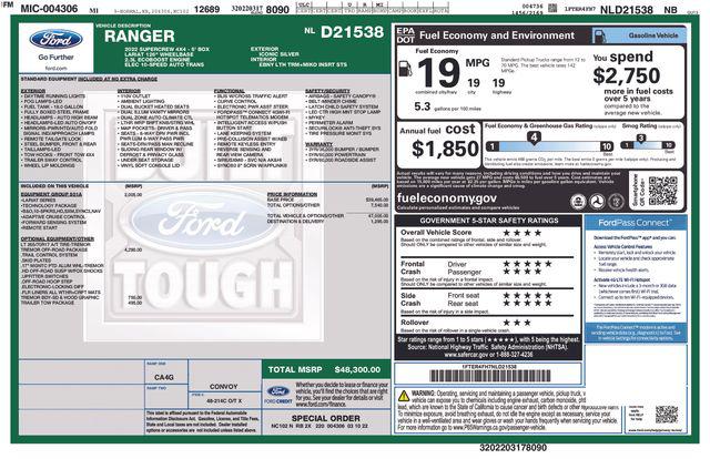2022 Ford Ranger LARIAT