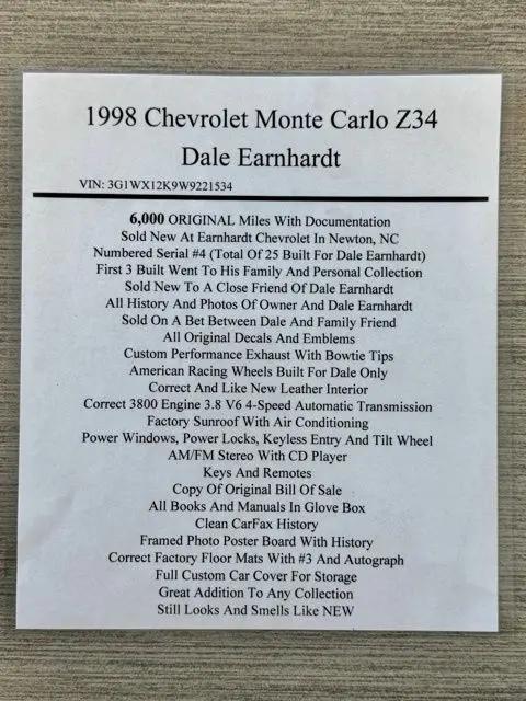 1998 Chevrolet Monte Carlo Z34