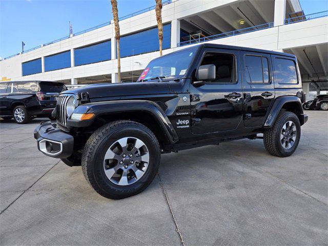 Used 2021 Jeep Wrangler Unlimited Sahara with VIN 1C4HJXEG1MW600110 for sale in Henderson, NV