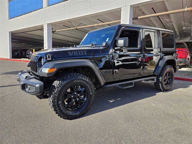 Used 2021 Jeep Wrangler Unlimited Willys Sport with VIN 1C4HJXDM3MW562693 for sale in Henderson, NV