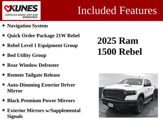 2025 RAM Ram 1500 RAM 1500 REBEL CREW CAB 4X4 57 BOX